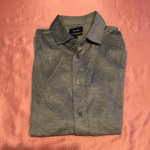 Faconnable Other - Facconable Club Sz S GREY metallic Long Sleeve